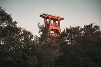 Doppelbock at the Zollverein colliery in Essen in the evening light