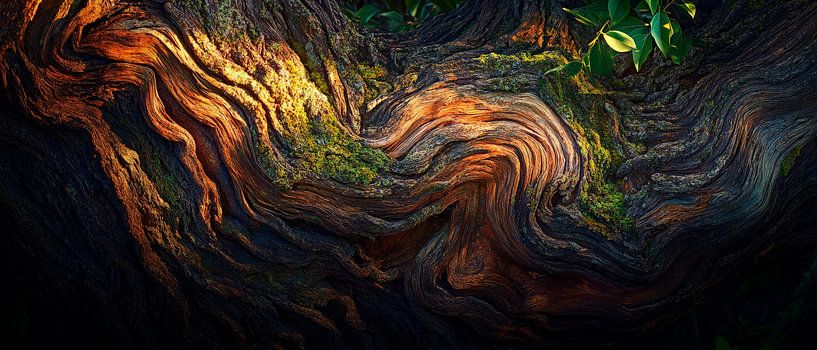 Wurzeln im sanften Lichtspiel von Poster Art Shop