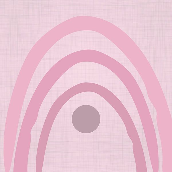 Arc-en-ciel rétro monochrome par Mad Dog Art