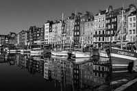Black and White Reflections in Honfleur, France