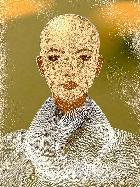 Abstrakte Kunst einer starken Frau 5 von Studio Pieternel