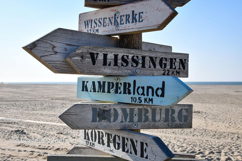 Signalisation sur la plage par Veelzijdig Zeeland