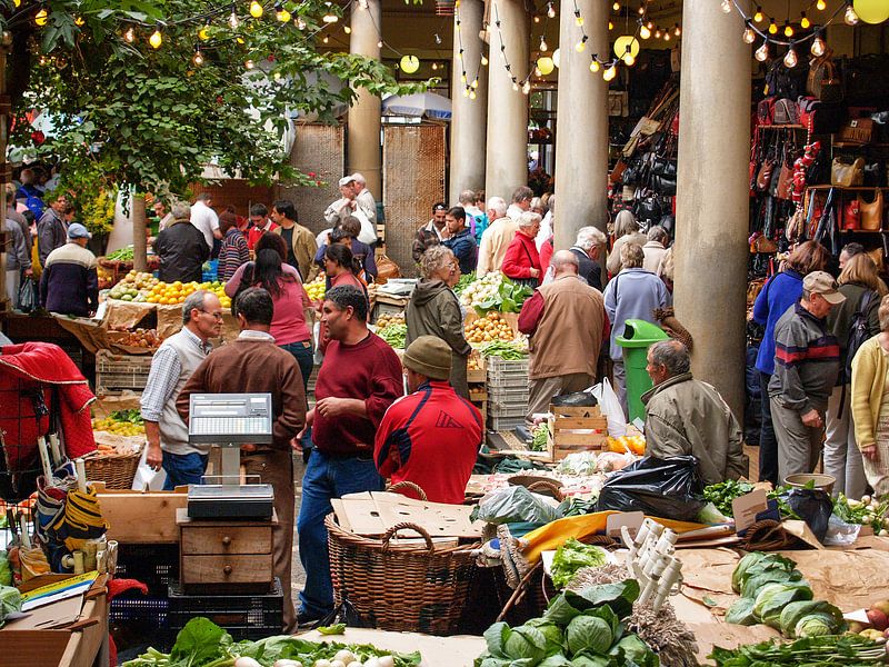 Markt in Funchal auf Madeira von Ruth Klapproth