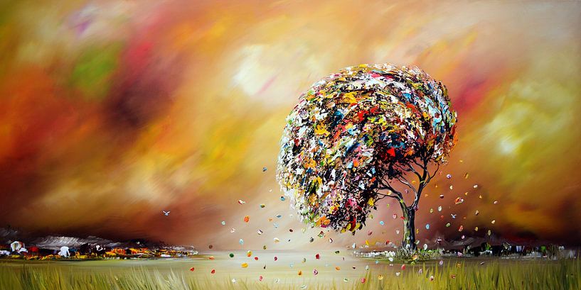 Paysage coloré par Gena Theheartofart