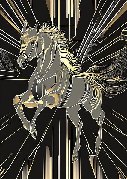 Horse &quot;Majesty of the vastness: A dream on four hooves&quot; by Niklas Maximilian