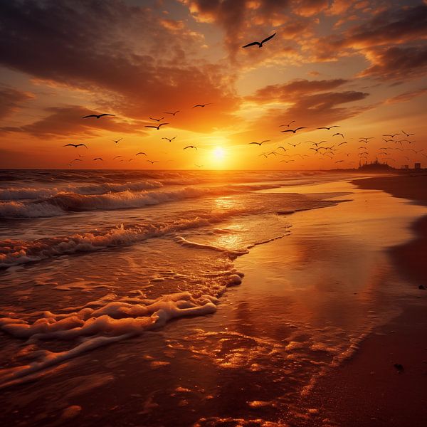 Golden sunrise by TheXclusive Art