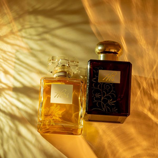 You and me. Perfume bottles. 2 by Alie Ekkelenkamp