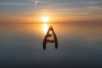 Sunset along the IJsselmeer