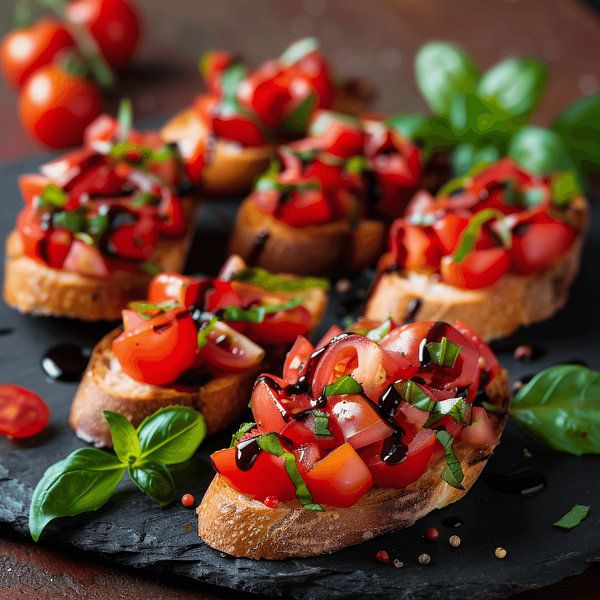 Images de cuisine : Bruschetta par Poster Art Shop