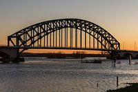 Zonsondergang bij de ijselbrug (Zwolle)