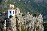 Blick auf die Kapelle des Chateau de Guadalest in Spanien