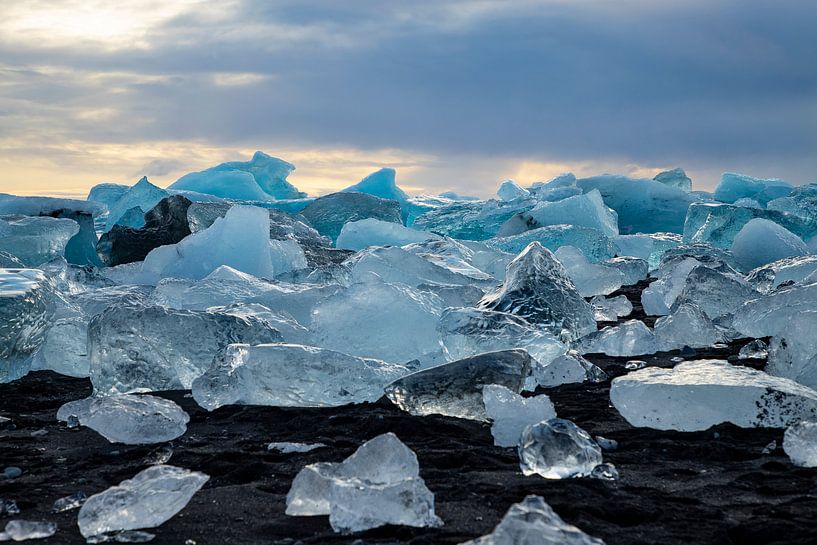Paysage Islande, Jökulsárlón et Diamond Beach par Gert Hilbink