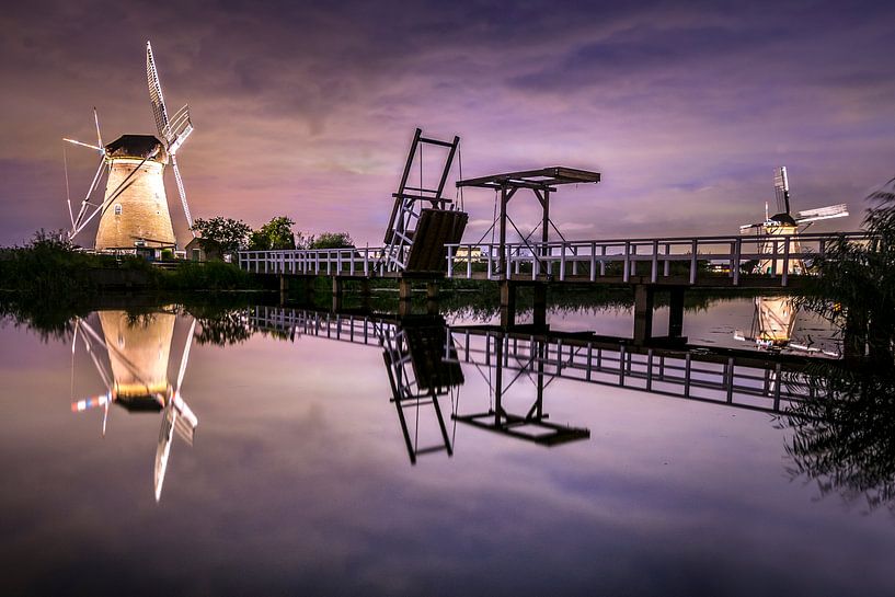 Kinderdijk in de spotlights van Kevin van Deursen