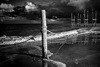 Stürmische Wolken über dem Meer