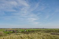 Zicht op Hollum, Ameland