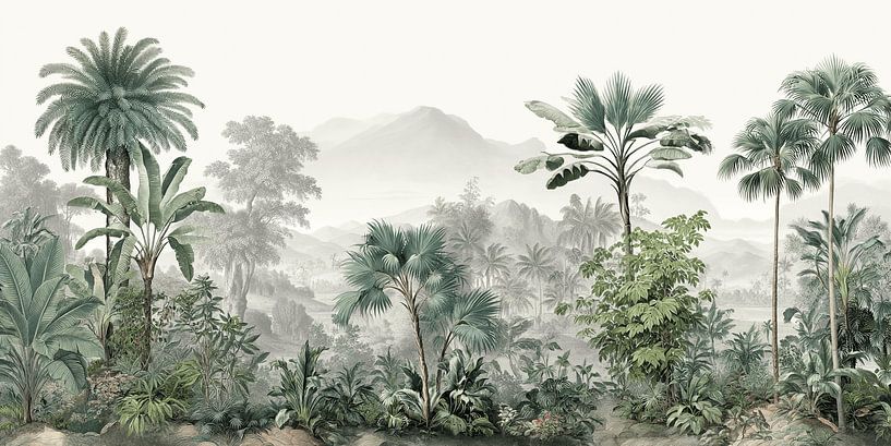 Jungle Fantasy | Wall Wallpaper by Karina Brouwer