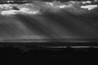Landscape Masai Mara with beautiful sunbeams