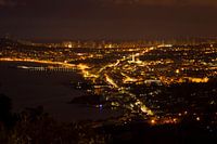 Benidorm at night as seen from Altea Hills