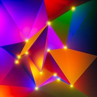 Waterman - Abstracte Dierenriem Constellatie Serie - Digitaal Schilderij