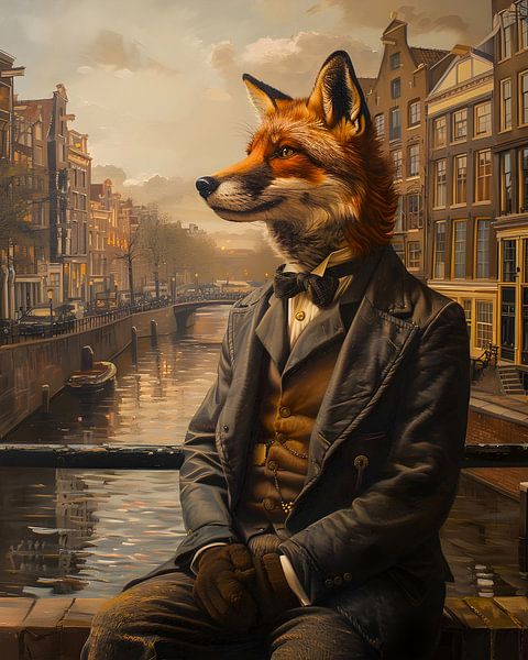 Le renard à Amsterdam par But First Framing