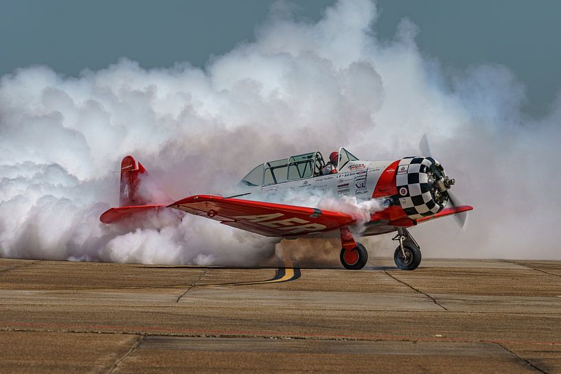 North American T-6 Texan des Aeroshell Aerobatic Team. von Jaap van den Berg