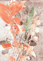 Feuille marron-orange