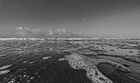 Strand Noordwijk Schwarz-Weiß