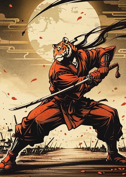 Samouraï tigre par MIROKKU