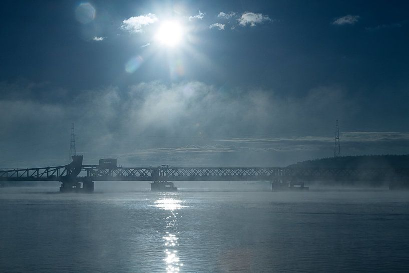 Bridge in the morning sun by Wim Heirbaut