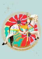 Karussellpferd mintgrün