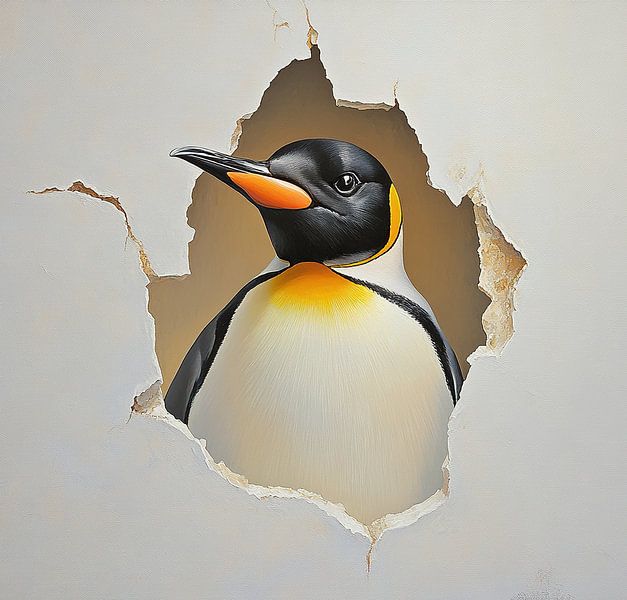 Keizerpinguïn | Shattered Serenity van OMG Art