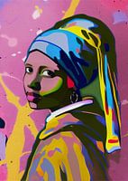 Une fille africaine avec une perle