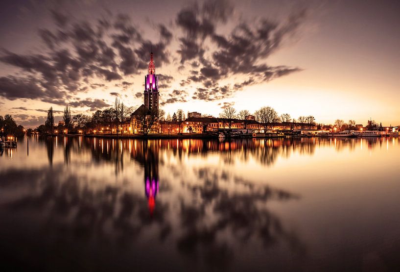 Potsdam skyline at the Havel sunset by Frank Herrmann