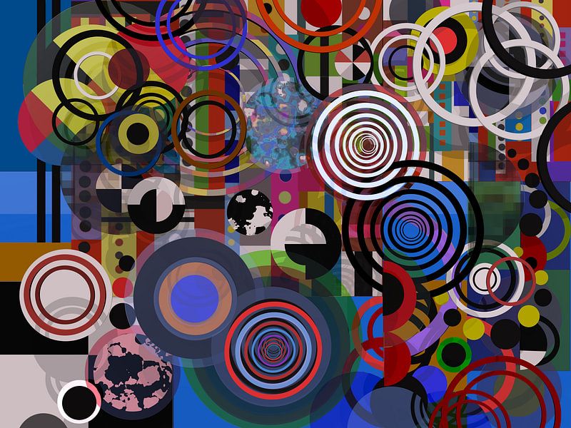 Abstract composition 129 by Angel Estevez