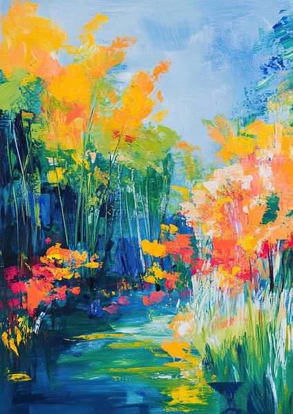 Ein kleiner Teich im Stil von Matisse von Niklas Maximilian