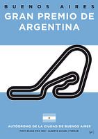 My F1 Buenos Aires Race Track Minimal Poster