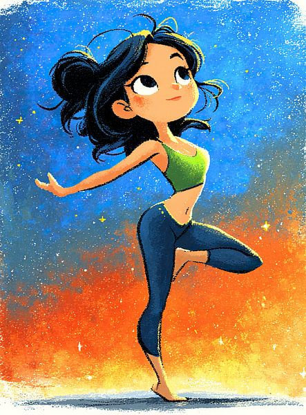 Yoga Woman by OMG Art