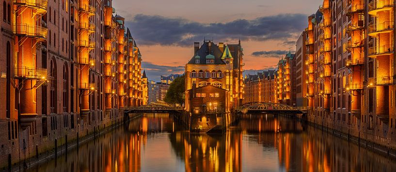 Panorama of the Speicherstadt, Hamburg by Henk Meijer Photography