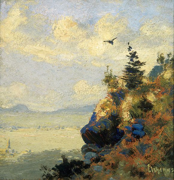 Louis Eilshemius, Summer Landscape with Hawk - 1906 by Atelier Liesjes