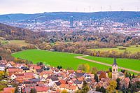 Dorf Kunitz mit Blick Richtung Jena
