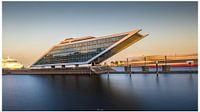 Dockland - Shipping and skyline in golden light