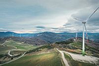 Park mit Windmühlen in Italien