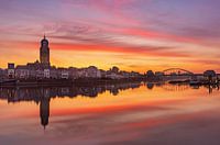 Sonnenaufgang in Deventer, Niederlande