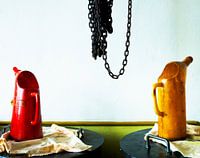 Nature morte en rouge et jaune