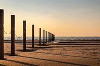 Sonnenuntergang am Strand von Nieuwpoort |Landschaft
