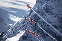 Patrol Suisse Demo-Team während des Lauberhornlaufs in Wengen.