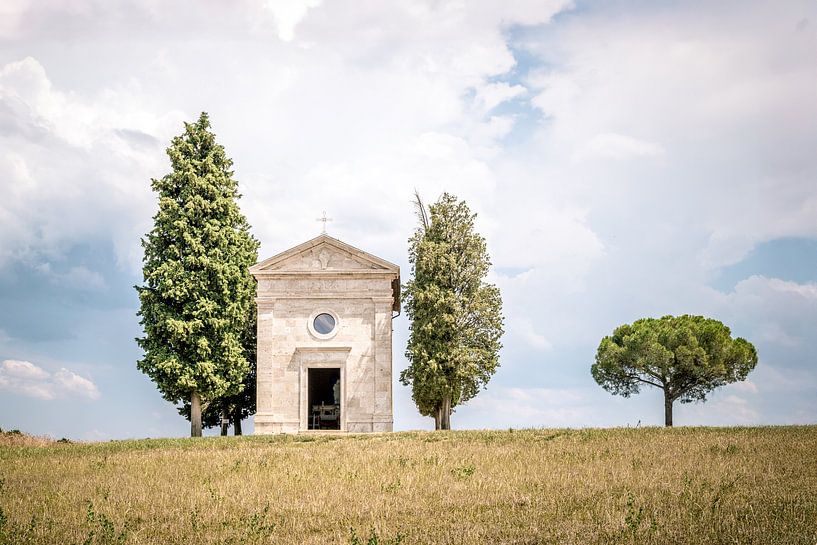 Toskana - Stille auf dem Hügel - Kapelle in Vitaleta von Mariëlle Pluim