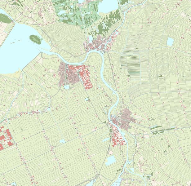 Karte von Zwartewaterland von Rebel Ontwerp