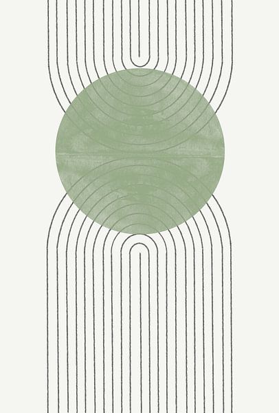 Grüner Mond Nr. 2. von THE MIUUS STUDIO