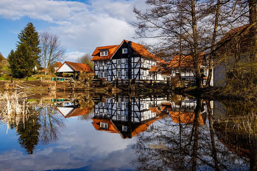 Half-timbered village Herleshausen by Roland Brack